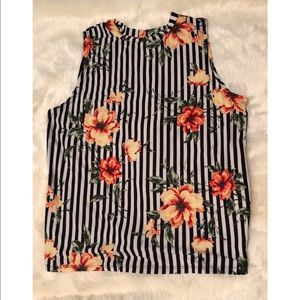 🌸 sleeveless flower blouse🌸